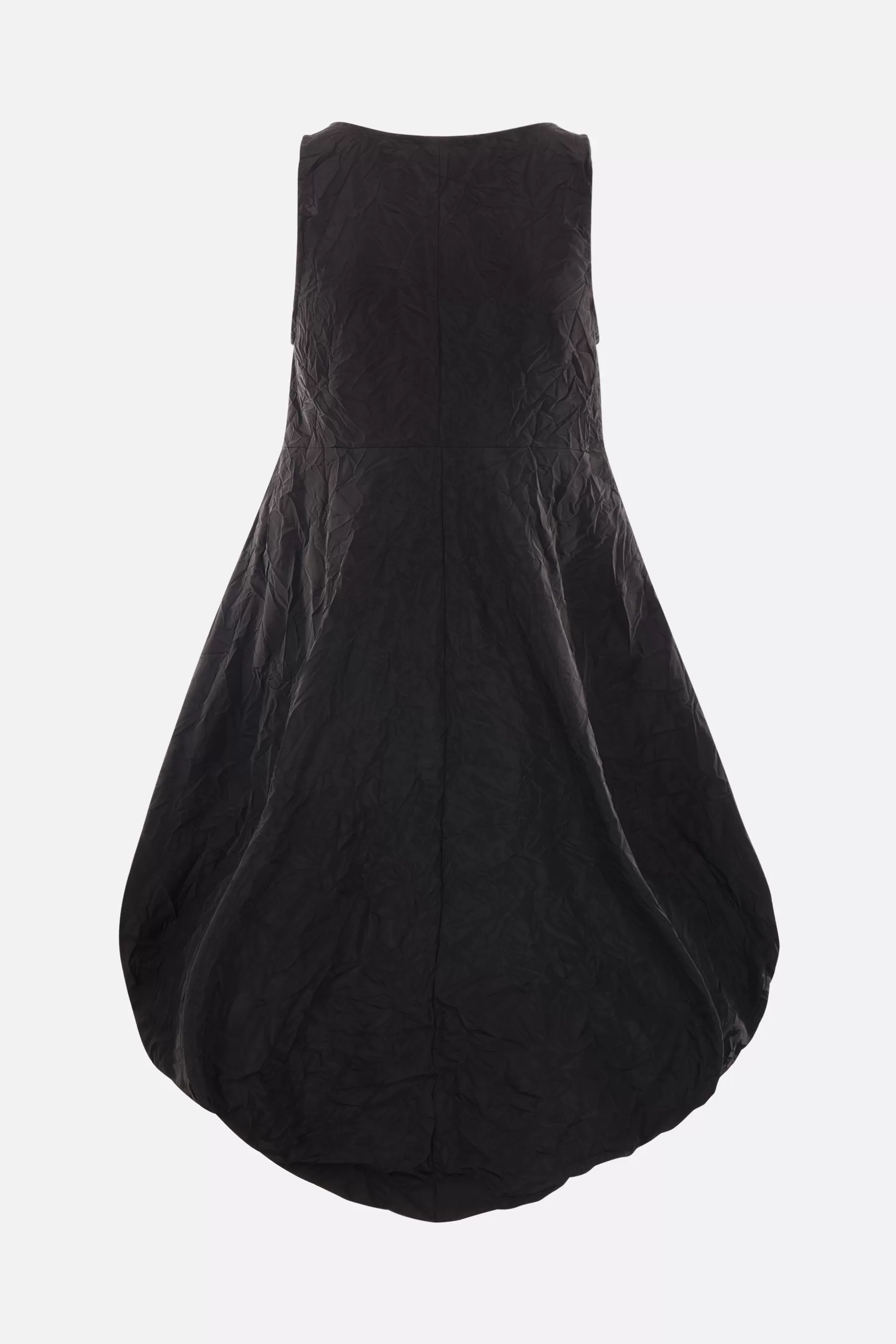 Puppet crinkled taffetà sleeveless dress