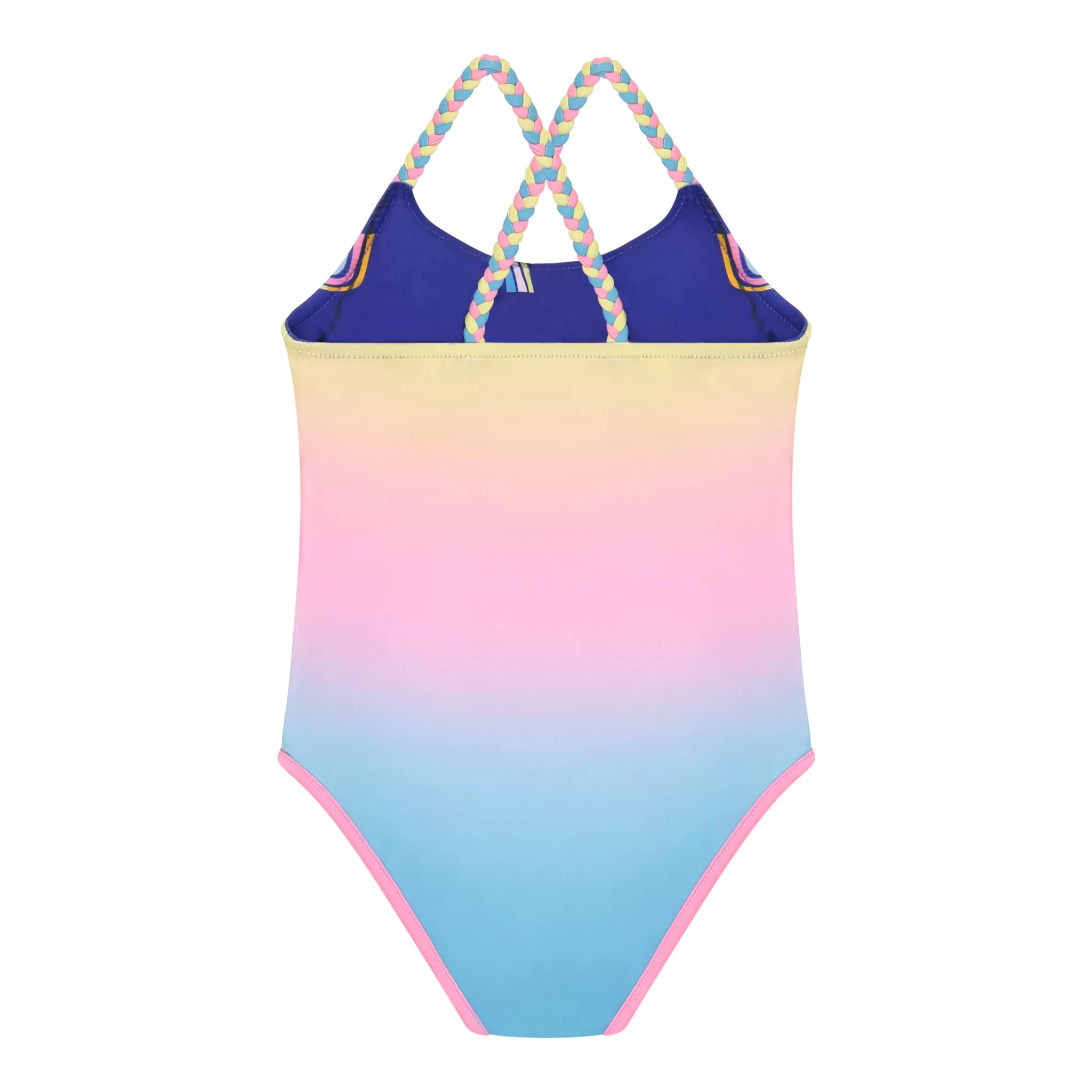 Purple and Ombre Reversible Rainbow Swimsuit