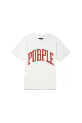 PURPLE BRAND Collegiate T-Shirt (White)