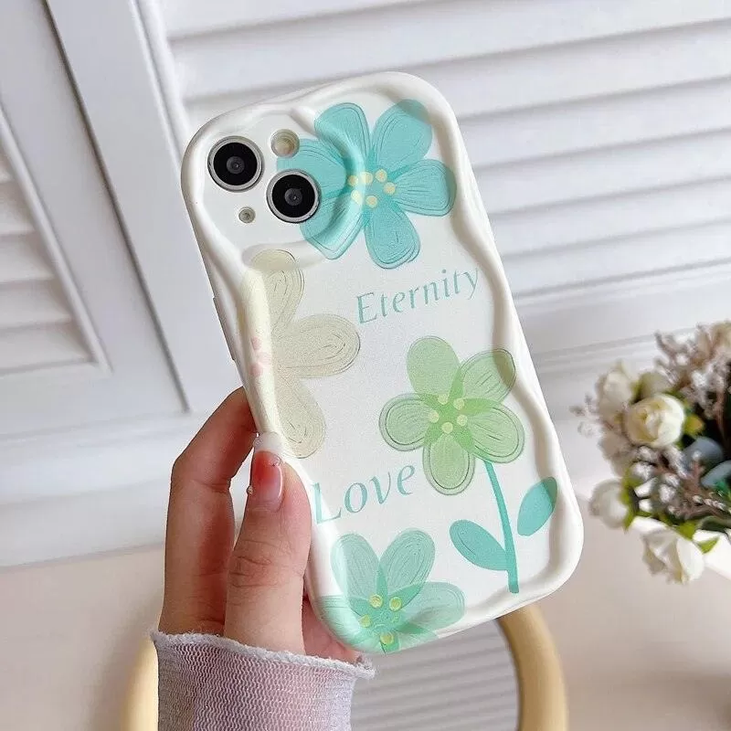 Purple Tulip Flower Pattern Cute Phone Case For iPhone 11, 12, 13, 14 Pro Max, 14 Plus, X, XR, XS Max, 7, 8 Plus