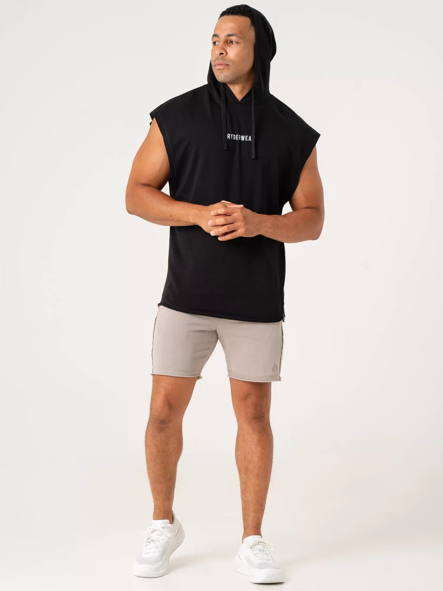 Pursuit Fleece Sleeveless Hoodie - Black