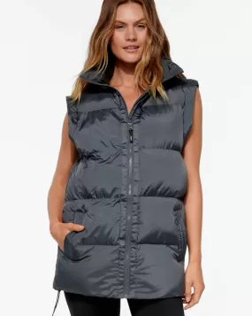 REFLECT PUFFER VEST STEEL