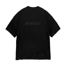 REPRESENT EMBROIDERED LOGO T-SHIRT