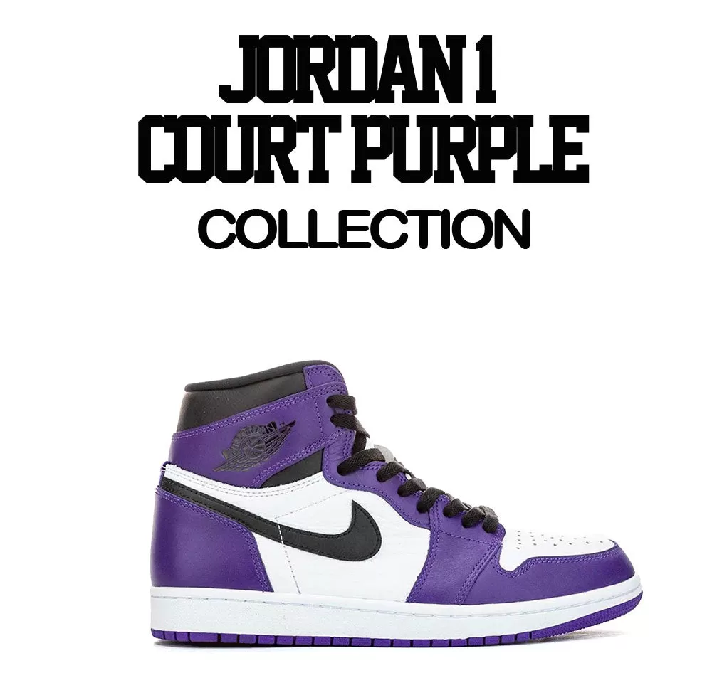 Retro 1 Court Purple Love Kicks Shirt