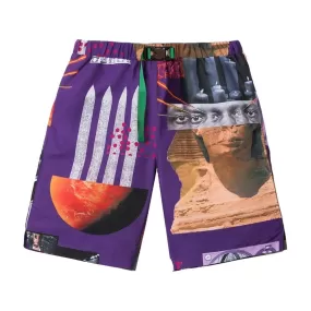 Rokit SATURN RAYON SHORTS -PURPLE