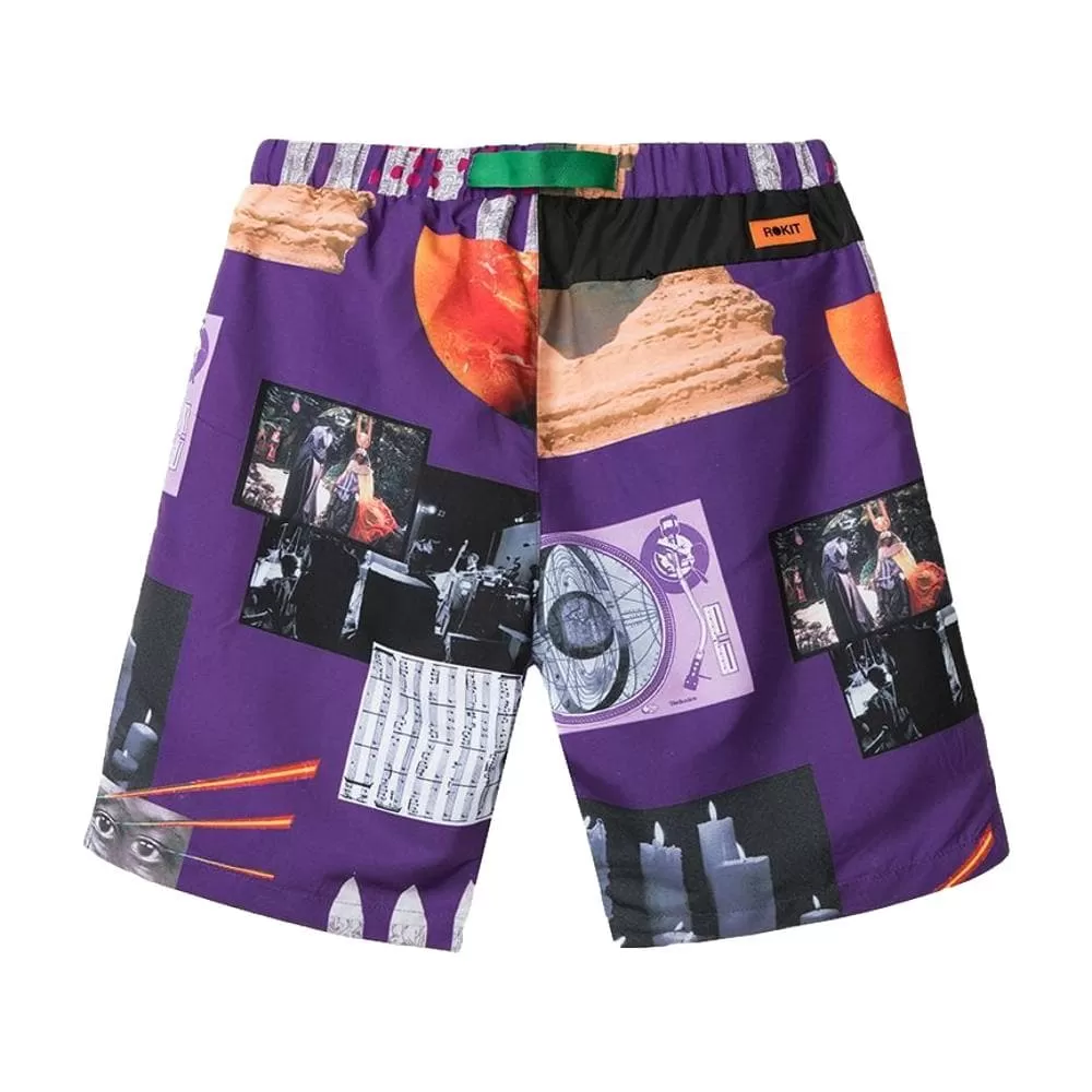 Rokit SATURN RAYON SHORTS -PURPLE