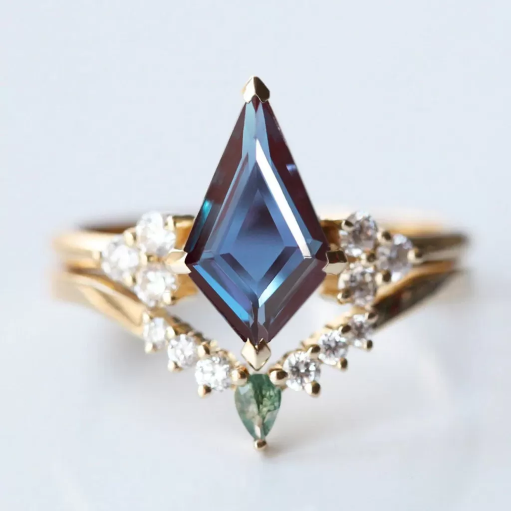 Sally Kite Alexandrite Ring Set