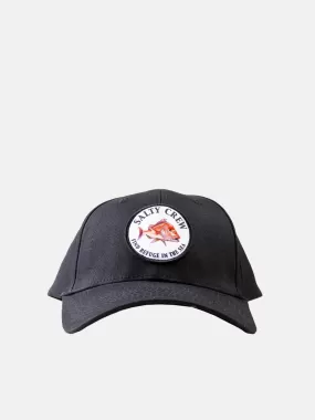 Salty Crew Snap Attack 6 Panel Cap - Black