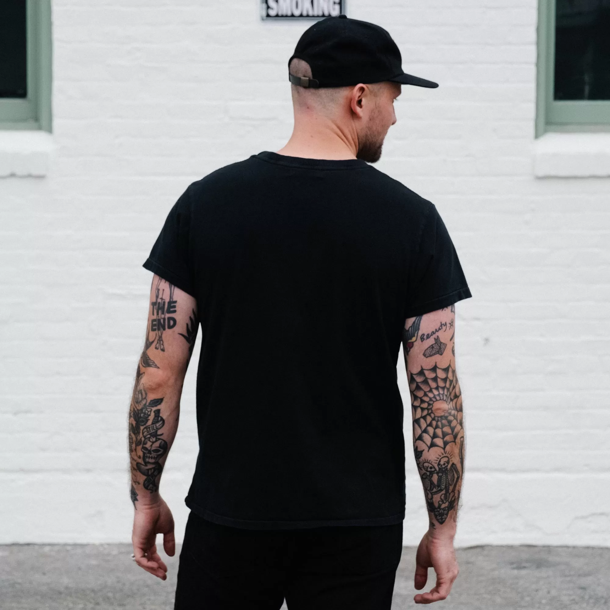 Schaeffer's Garment Hotel Ringspun Pocket Tee Black