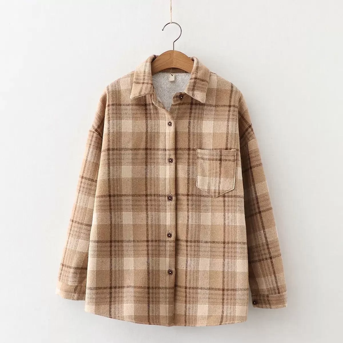 Serenity Fleece-Lined Plaid Shacket