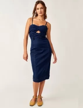 Serenity Midi Dress, Midnight