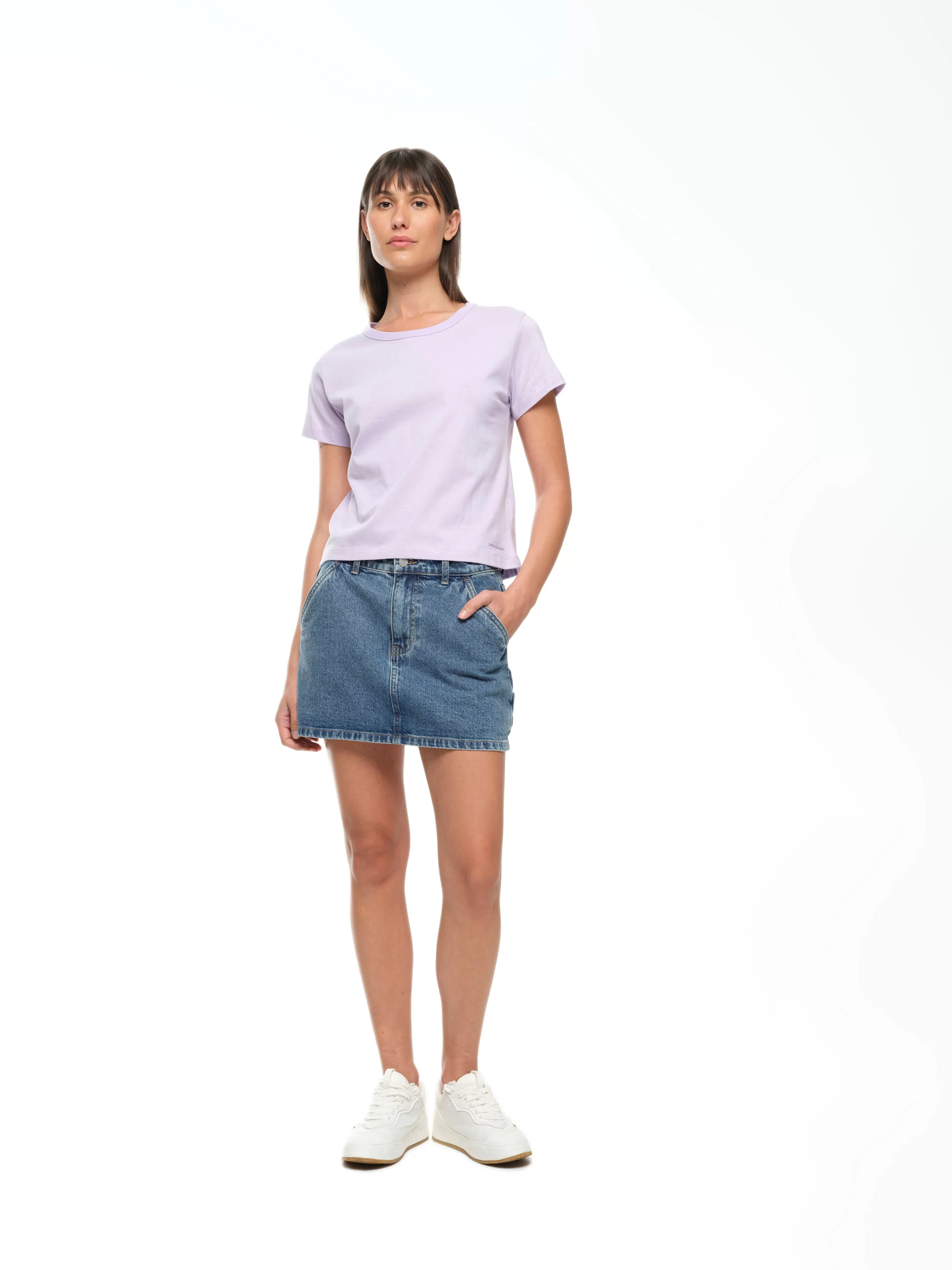 SHRUNKEN T-SHIRT - PASTEL LILAC