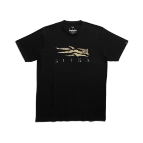 'Sitka' Men's Optifade Icon Tee - Black / Waterfowl Marsh