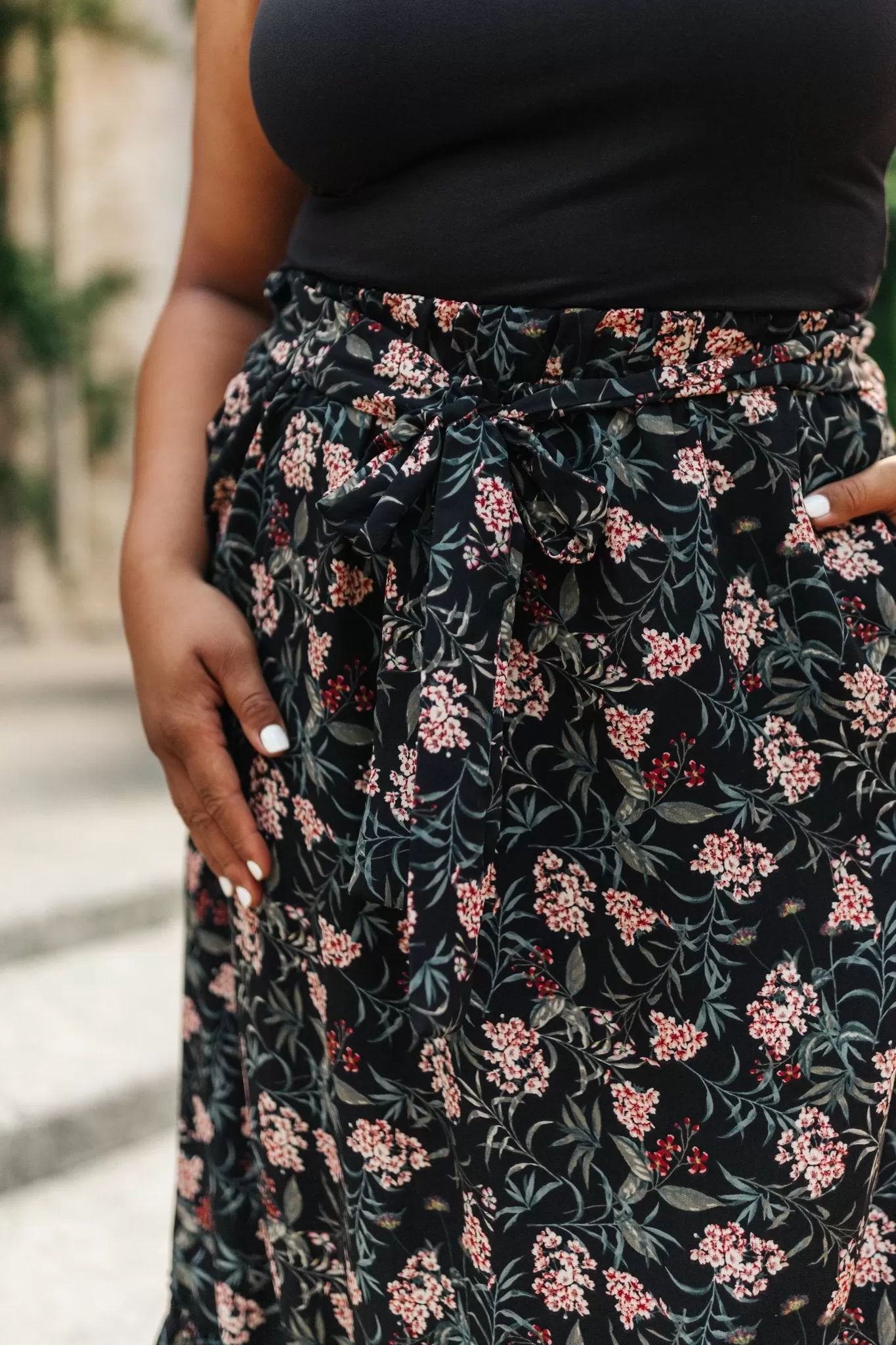 *Size 1XL: Meciela Floral Skirt