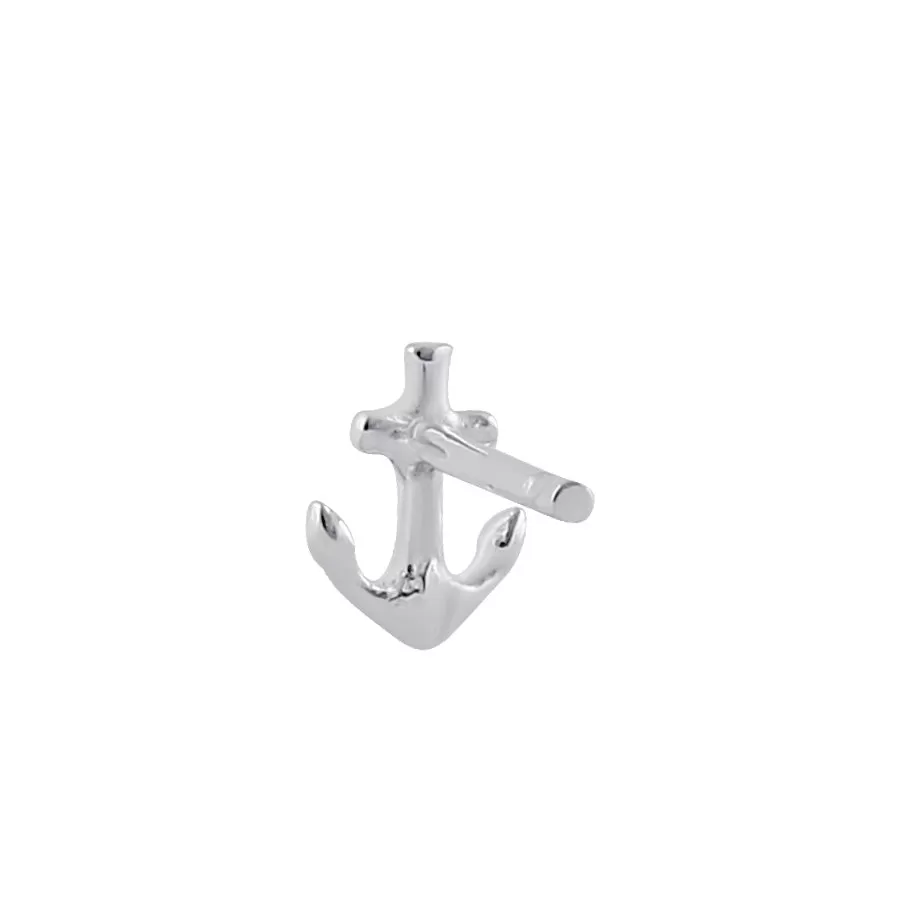 Sterling Silver Anchor Earrings