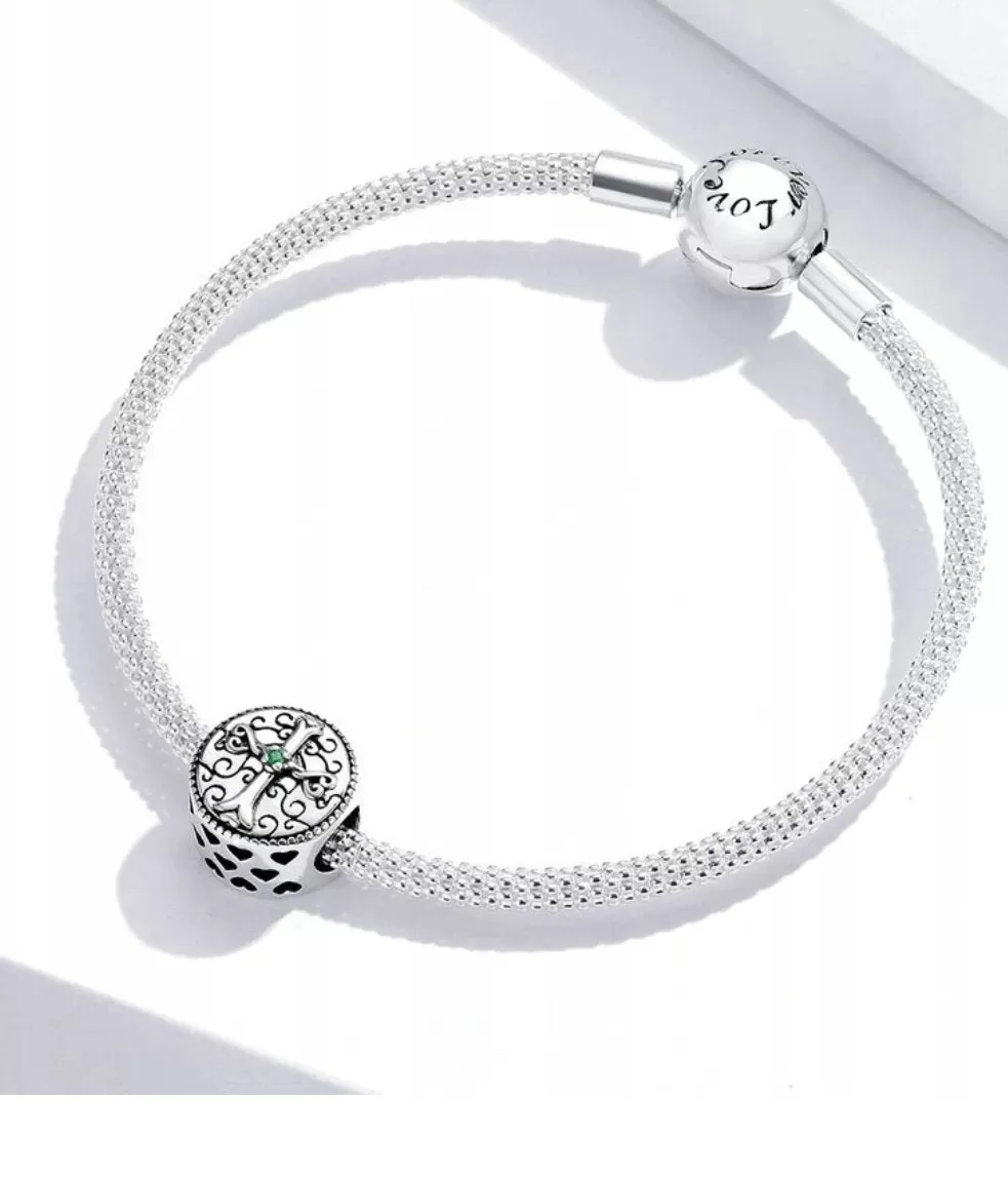 Sterling Silver Pandora Style Cross Charm