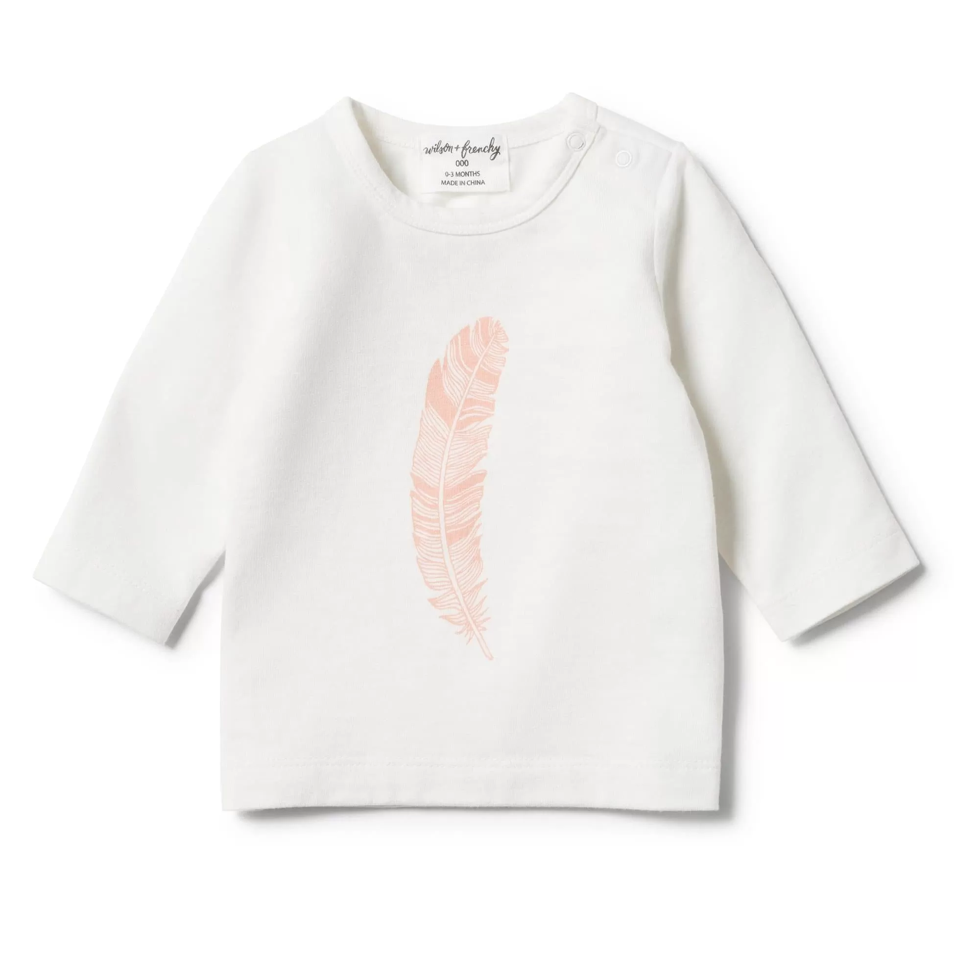 Strawberry Feather Long Sleeve Top