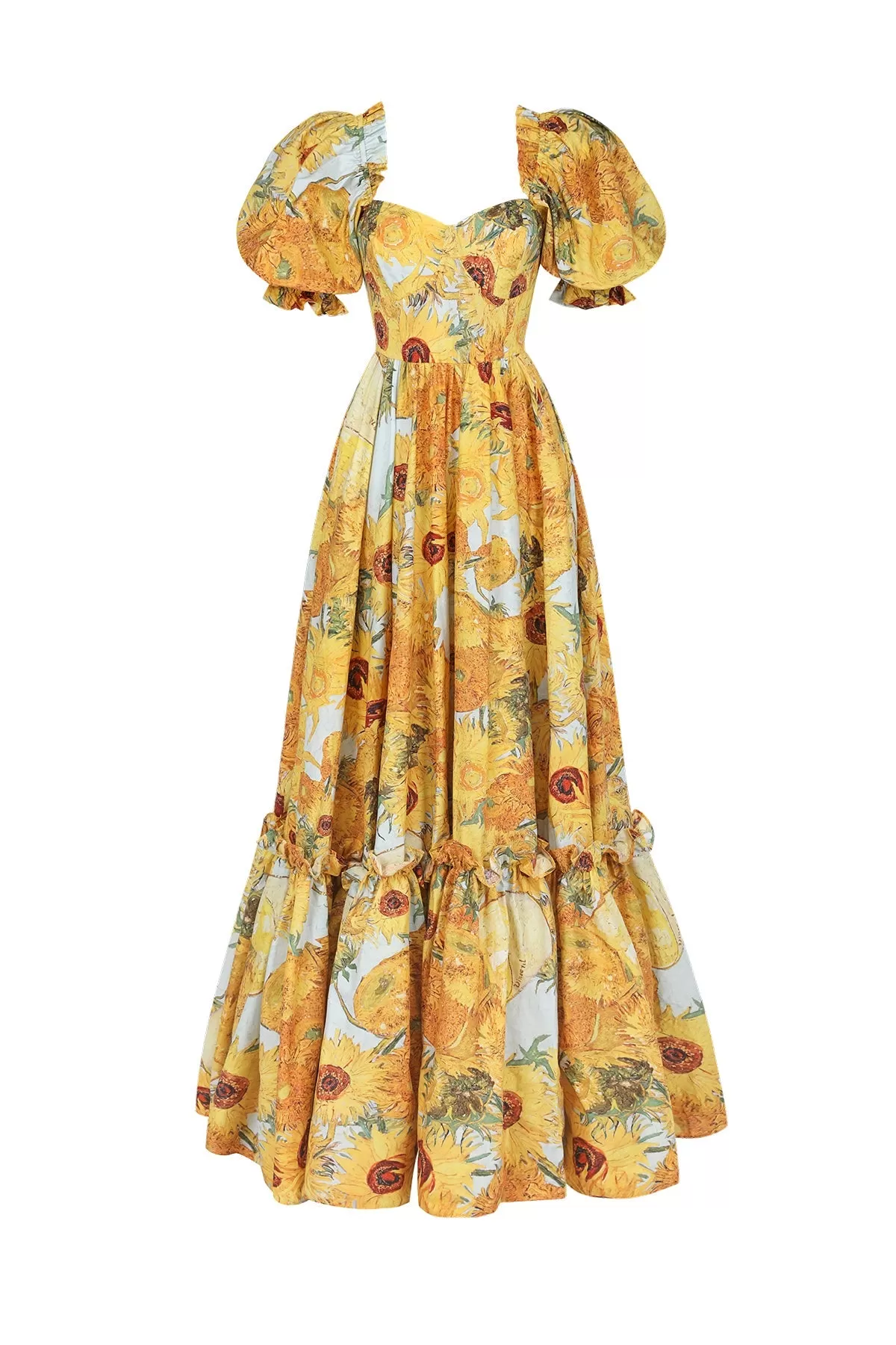 Sunflowers Cotton Ritz Gown