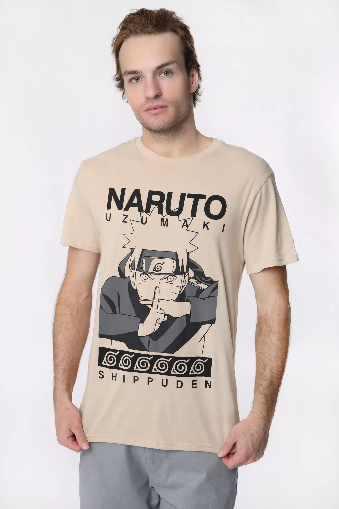 T-Shirt Imprimé Uzumaki Naruto Homme