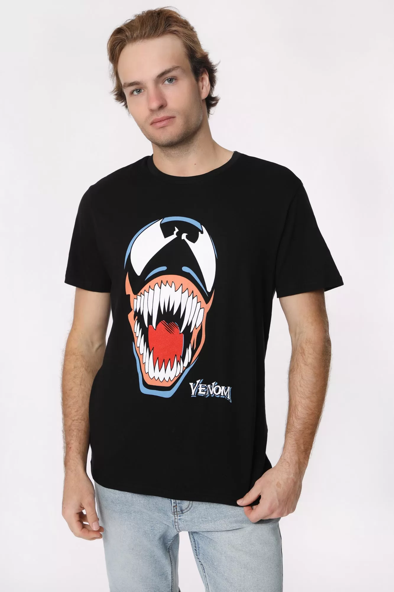 T-Shirt Imprimé Venom Marvel Homme