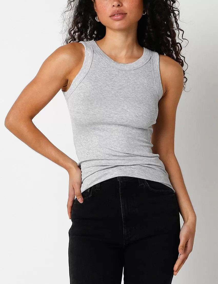 Tiana Ribbed Scoop Neck Tank Top