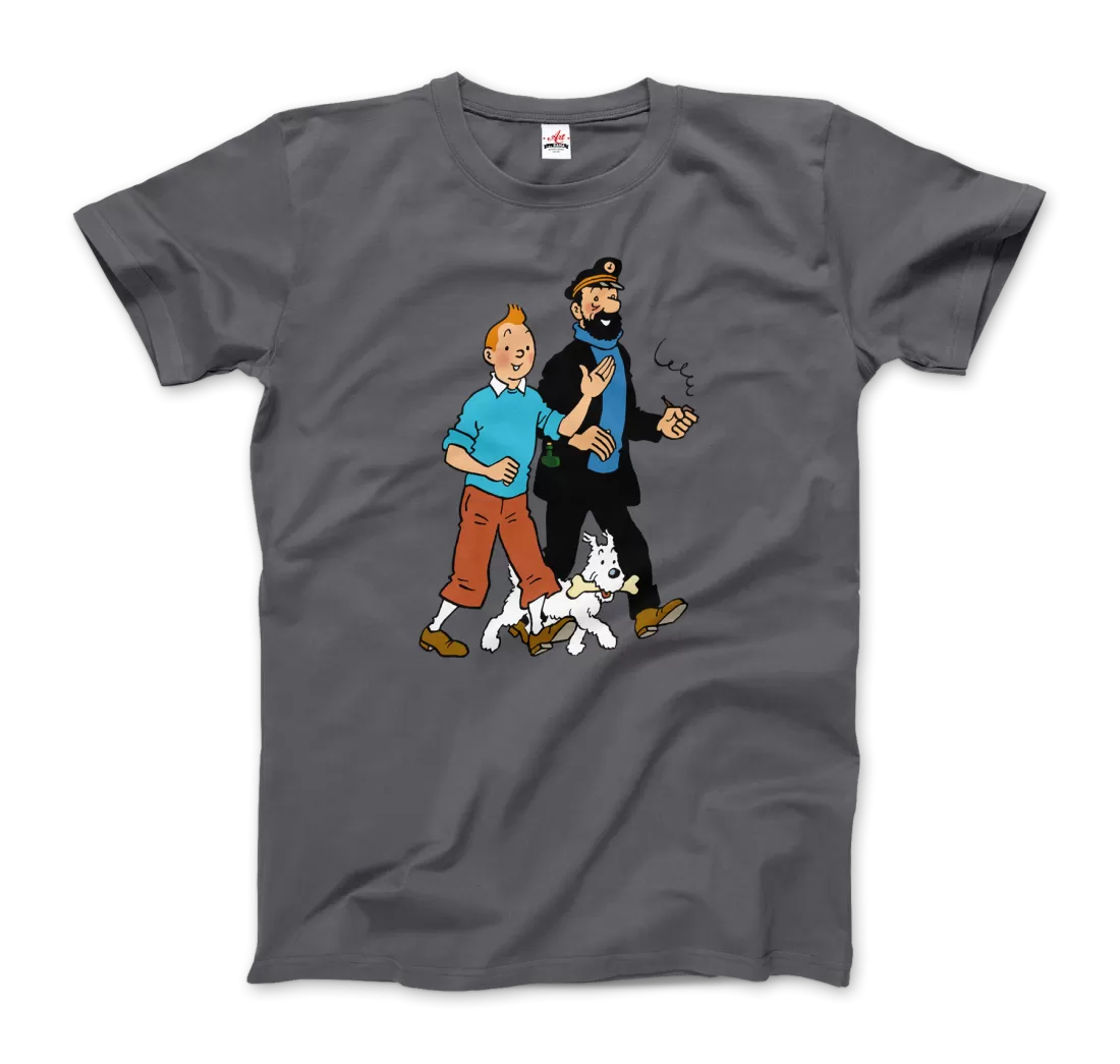 Tintin, Snowy and Captain Haddock Artwork T-Shirt