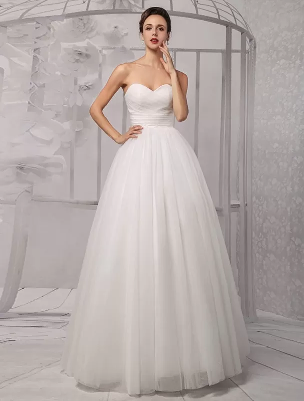 Tull Off-The-Shoulder Ball Gown Wedding With A Lace Wrap Exclusive