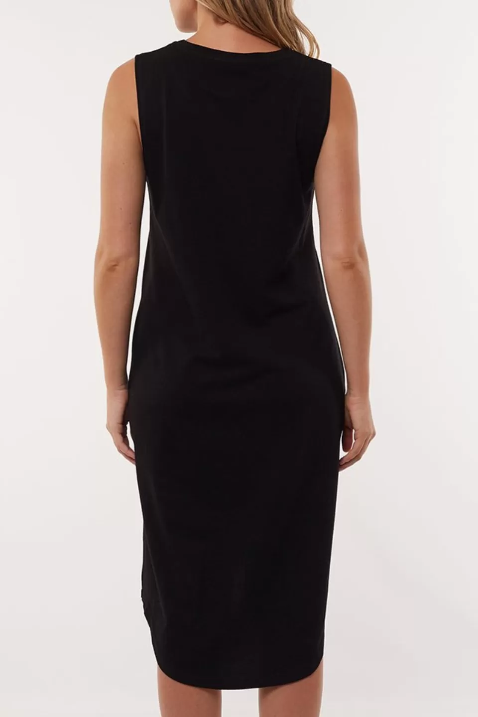 Twisted Black SL Tank Midi Dress