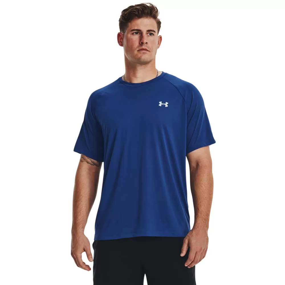 'Under Armour' Men's Tech Reflective T-Shirt - Blue Mirage