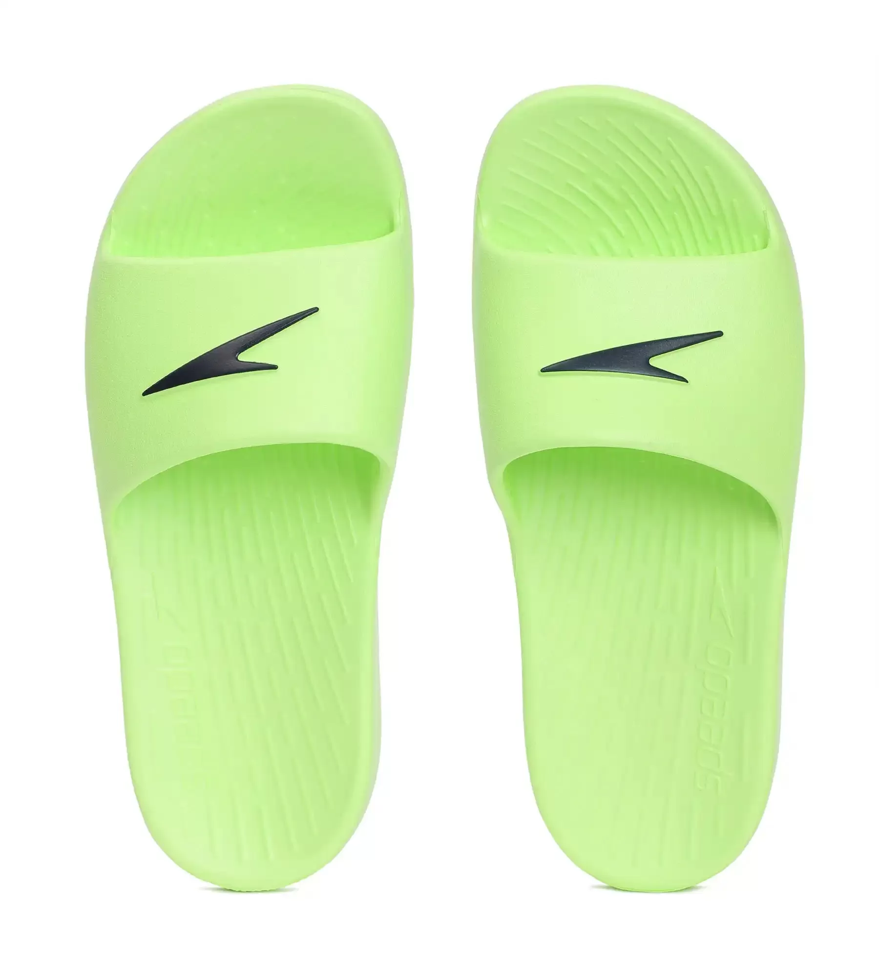 Unisex Junior's Single Colour Slides - Bright Zest & True Navy