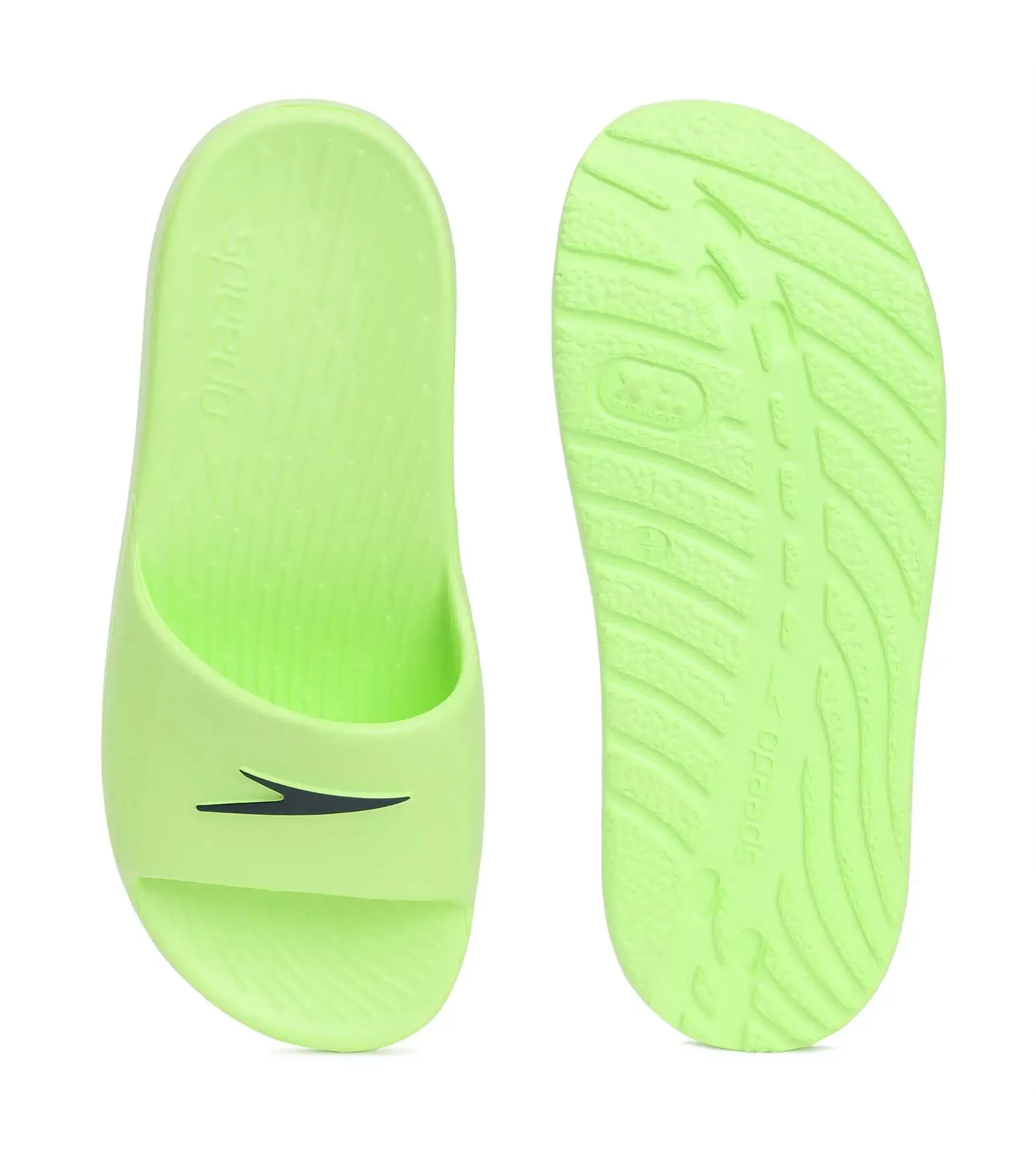 Unisex Junior's Single Colour Slides - Bright Zest & True Navy