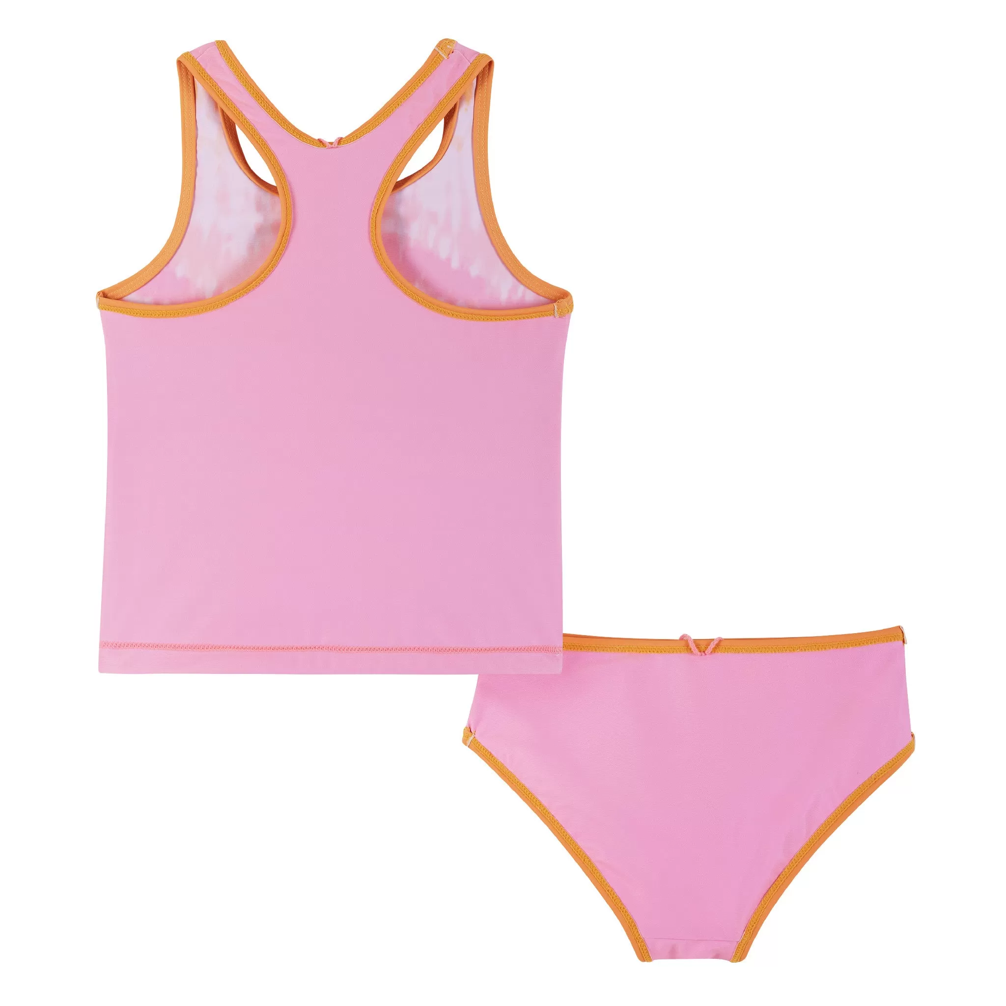 UPF 50  Reversible Tie Dye Print Swim Set | Pink