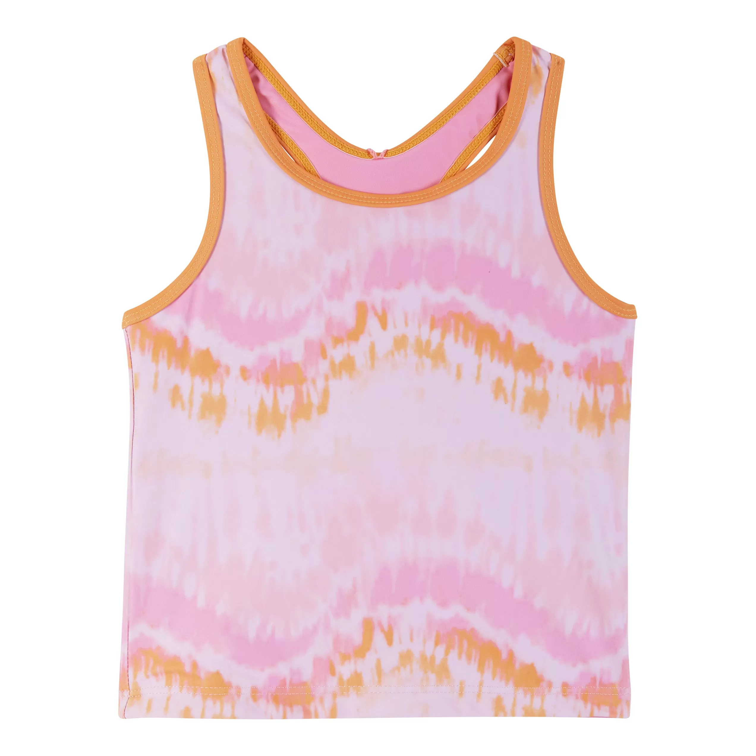 UPF 50  Reversible Tie Dye Print Swim Set | Pink