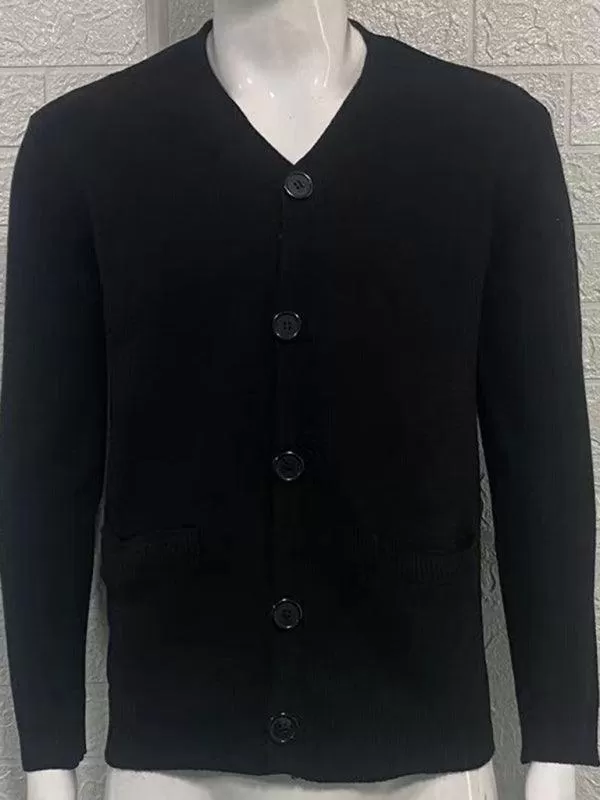 V-Neck Men Cardigan Sweater