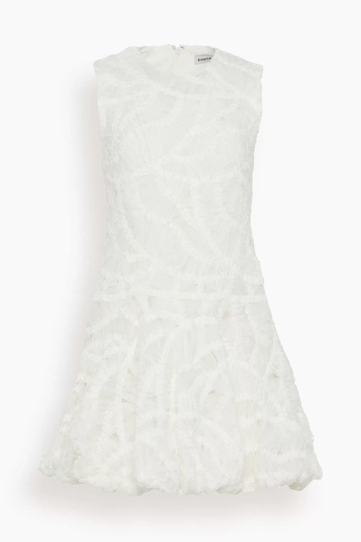 Vallan Sleeveless Mini Dress in White