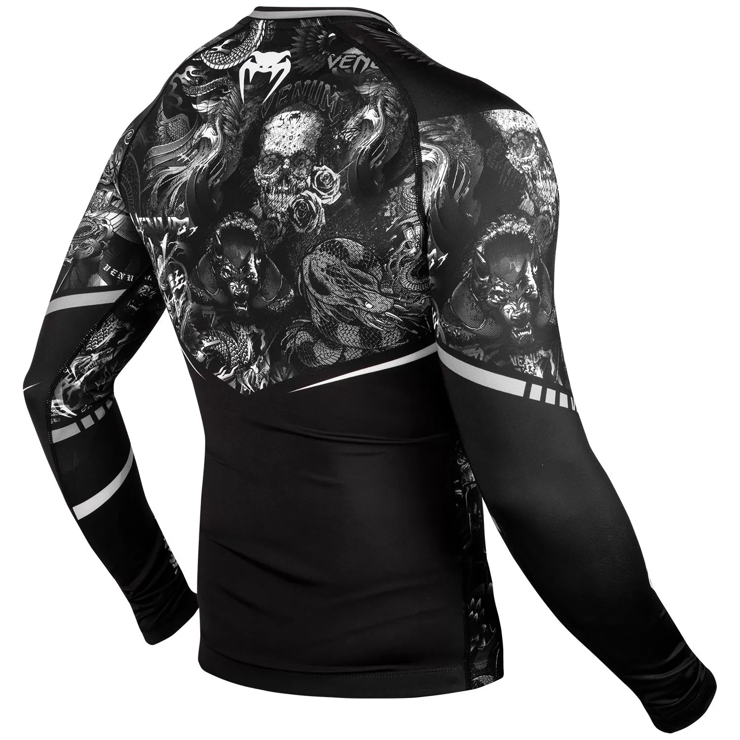 Venum Art Rashguard - Long Sleeves - Black/White