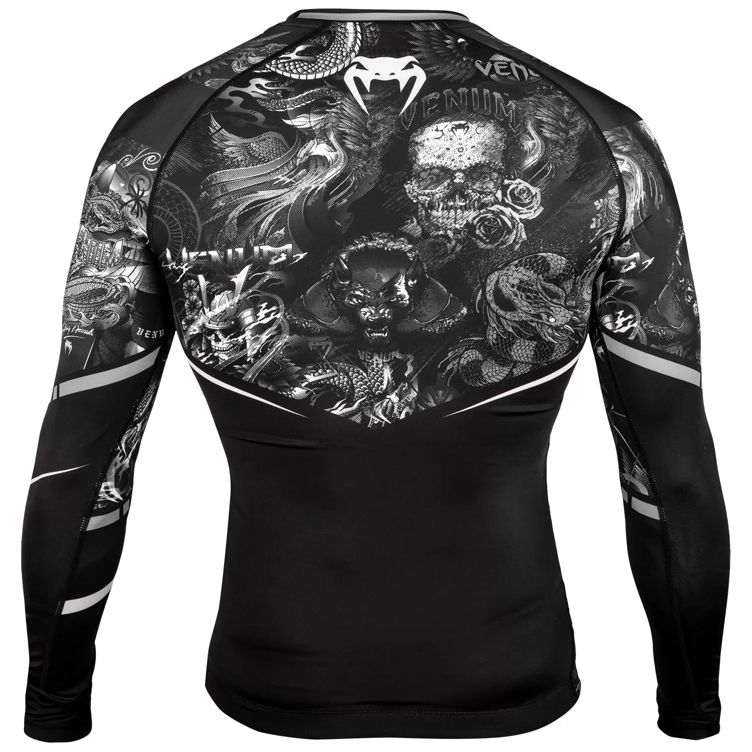 Venum Art Rashguard - Long Sleeves - Black/White