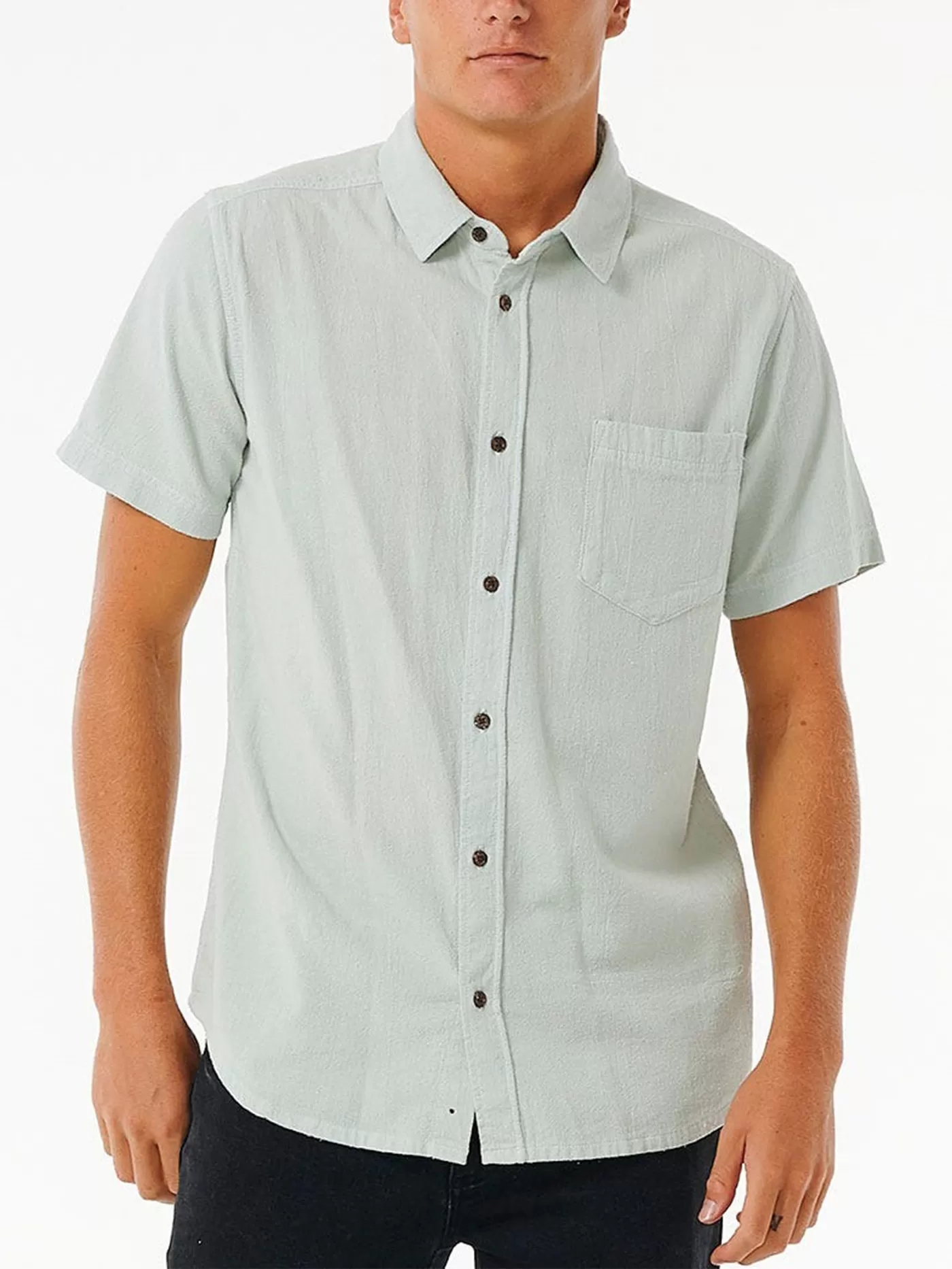 Washed Short Sleeve Buttondown Shirt