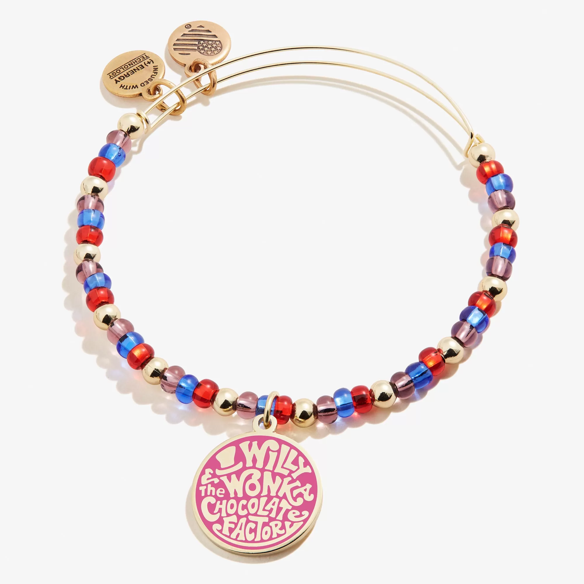 'Willy Wonka Chocolate Factory' Beaded Charm Bangle