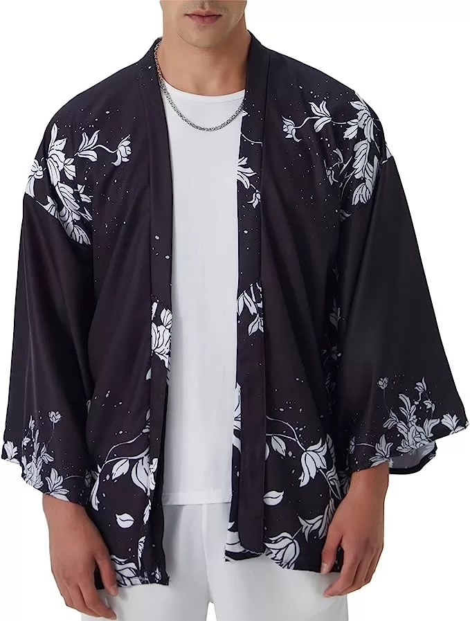 Women's Kimono Jacket Floral Kimonos for Women Kimono Cardigans for Women haori Suitable for Men and Women