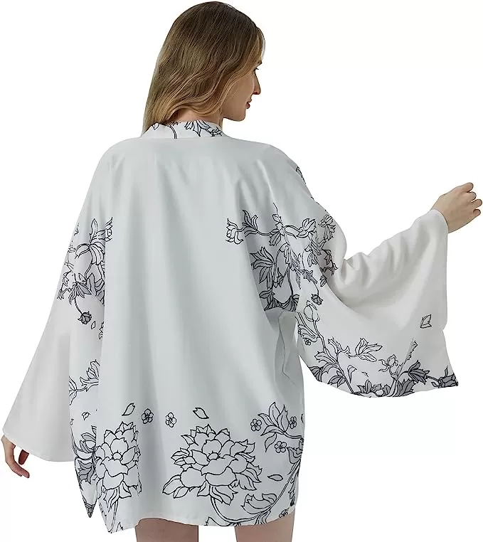 Women's Kimono Jacket Floral Kimonos for Women Kimono Cardigans for Women haori Suitable for Men and Women