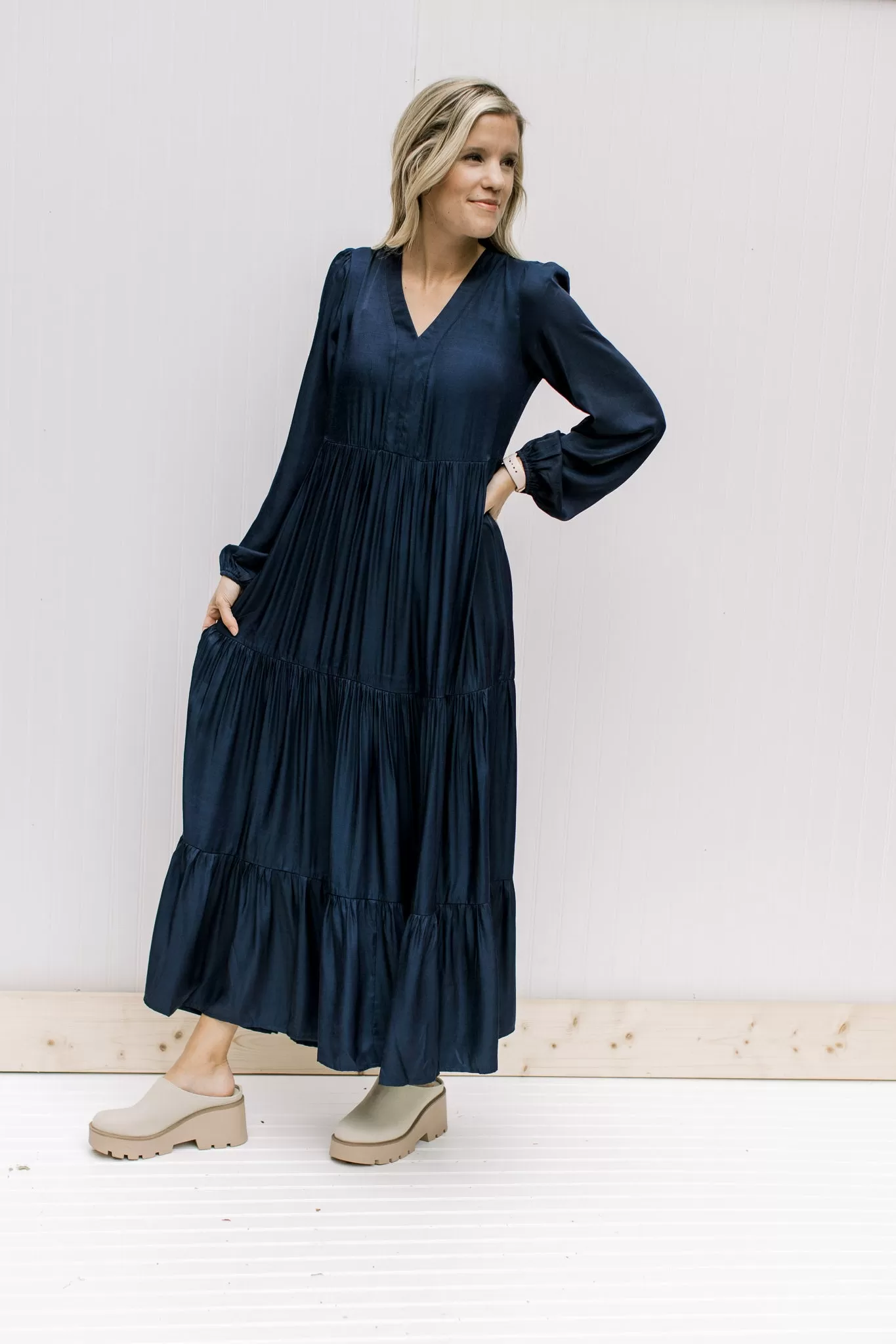 X Deep Night Navy Dress