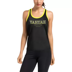 Yahuah-Name Above All Names 02-02 Ladies Designer Racerback Tank Top