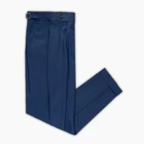 Zane pleated Chino Pants Elegance Herringbone Wool