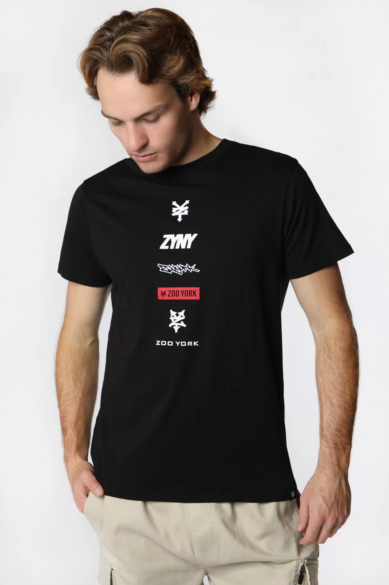 Zoo York Mens Multi Logo T-Shirt