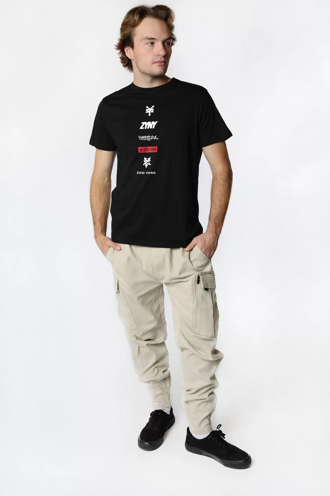 Zoo York Mens Multi Logo T-Shirt